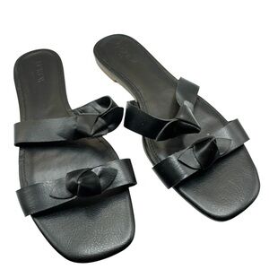 J. Crew Black Sandals Essential Thong Style